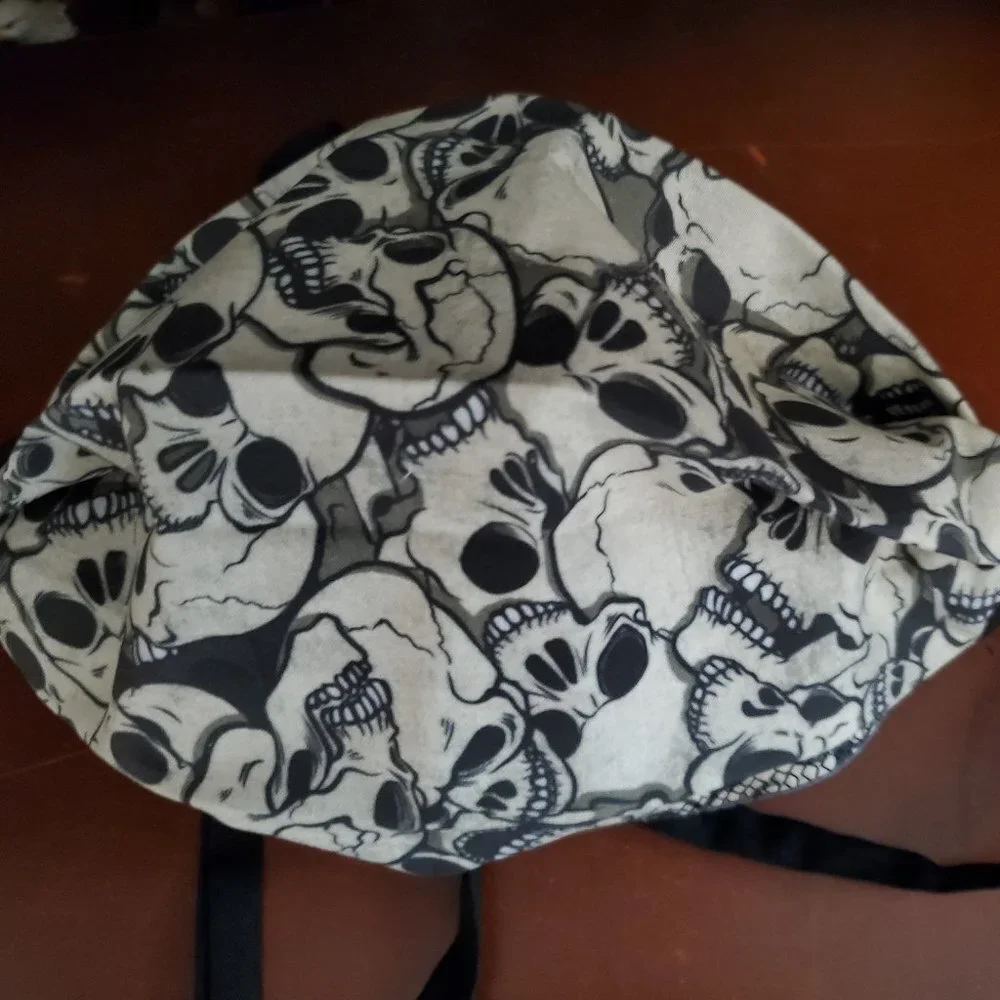 Pile of Skulls Cloth Face Mask with Filters